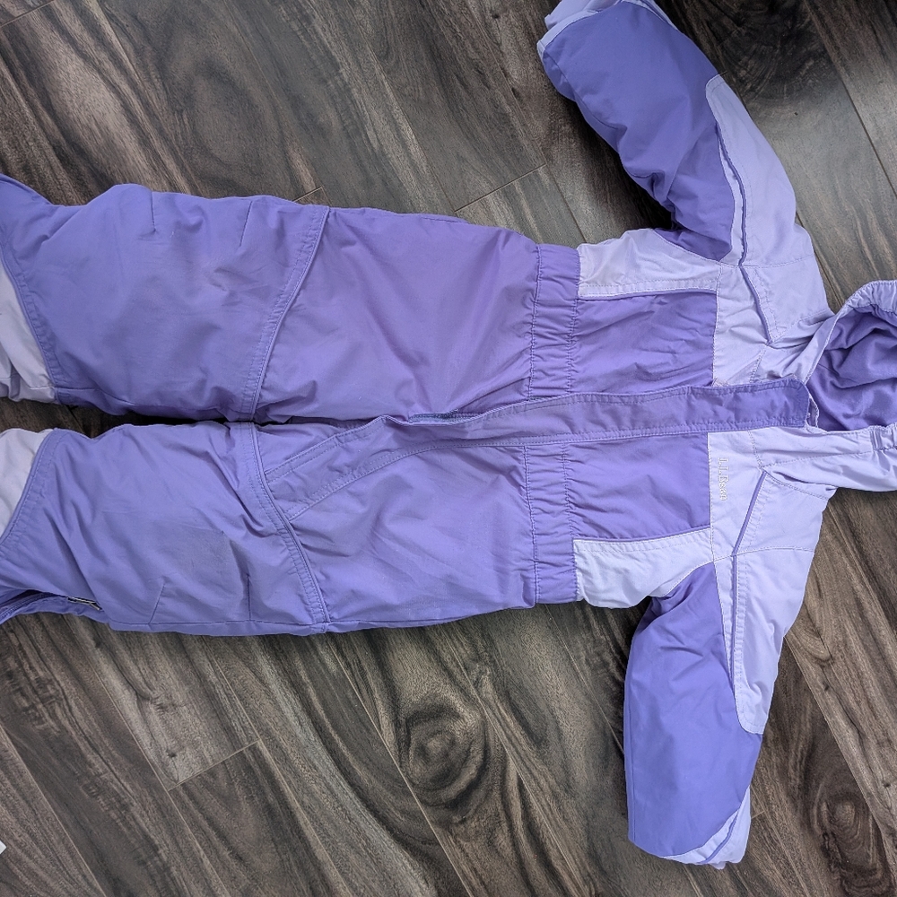 L.L. Bean Girls Lilac Two-Tone Snowsuit